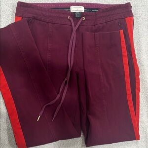 Anthropologie Purple and Red Joggers for Effortless Style